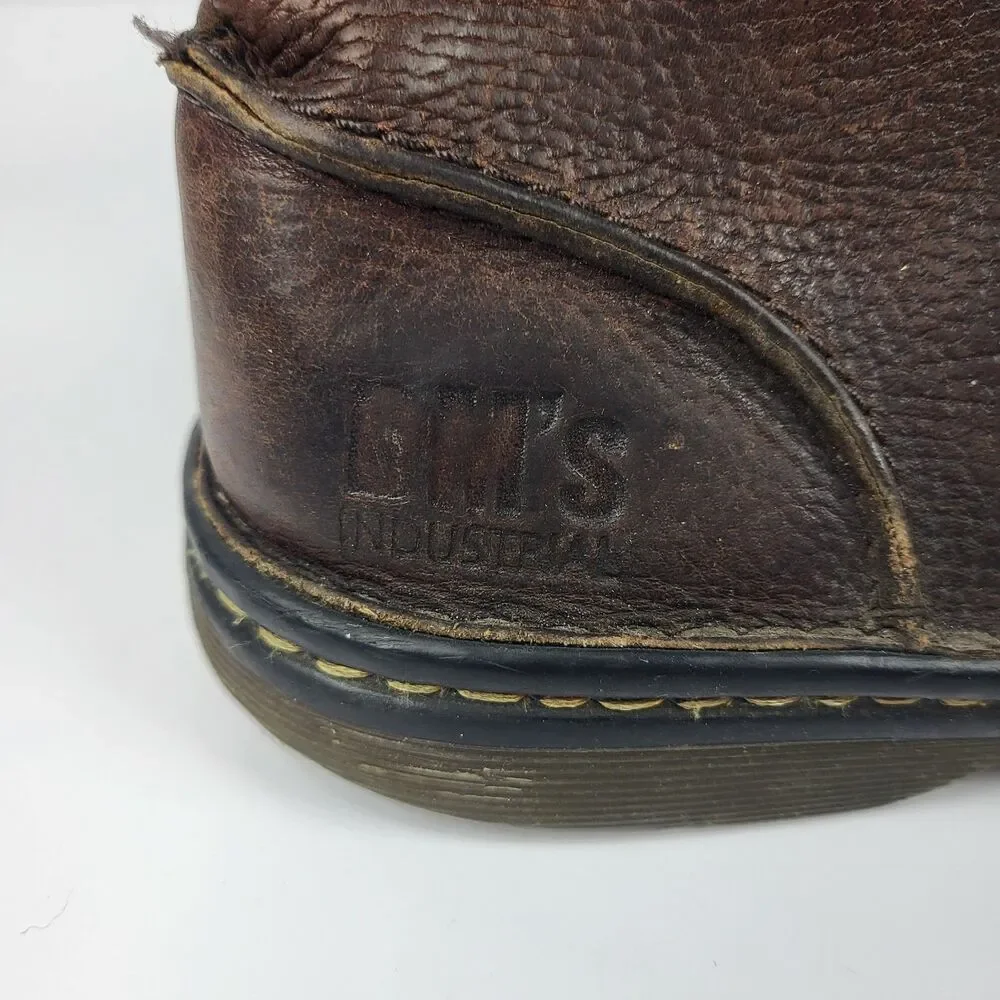 DR MARTENS SUSSEX Boots Men 8 Brown Chukka Leather AS IS READ